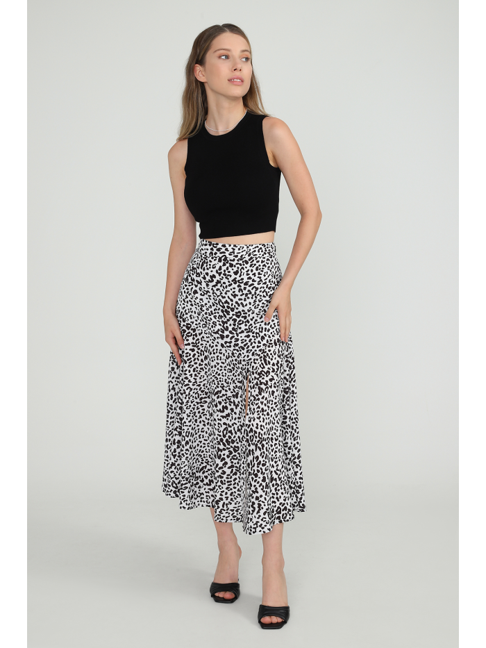 ELLA SKIRT-LEOPARD