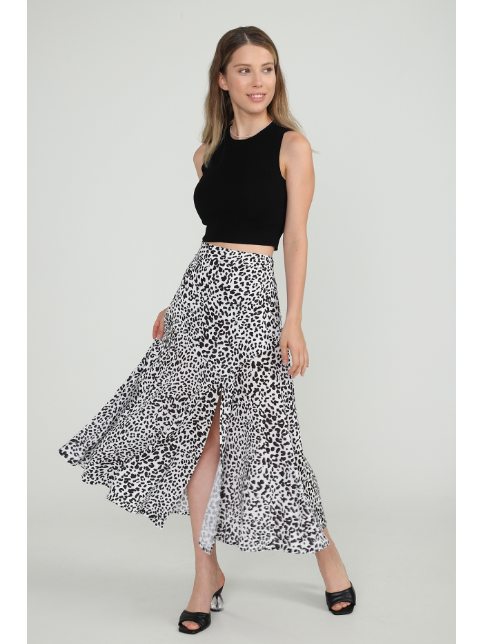 ELLA SKIRT-LEOPARD