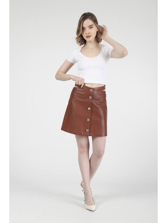LIZA SKIRT-CINNAMON